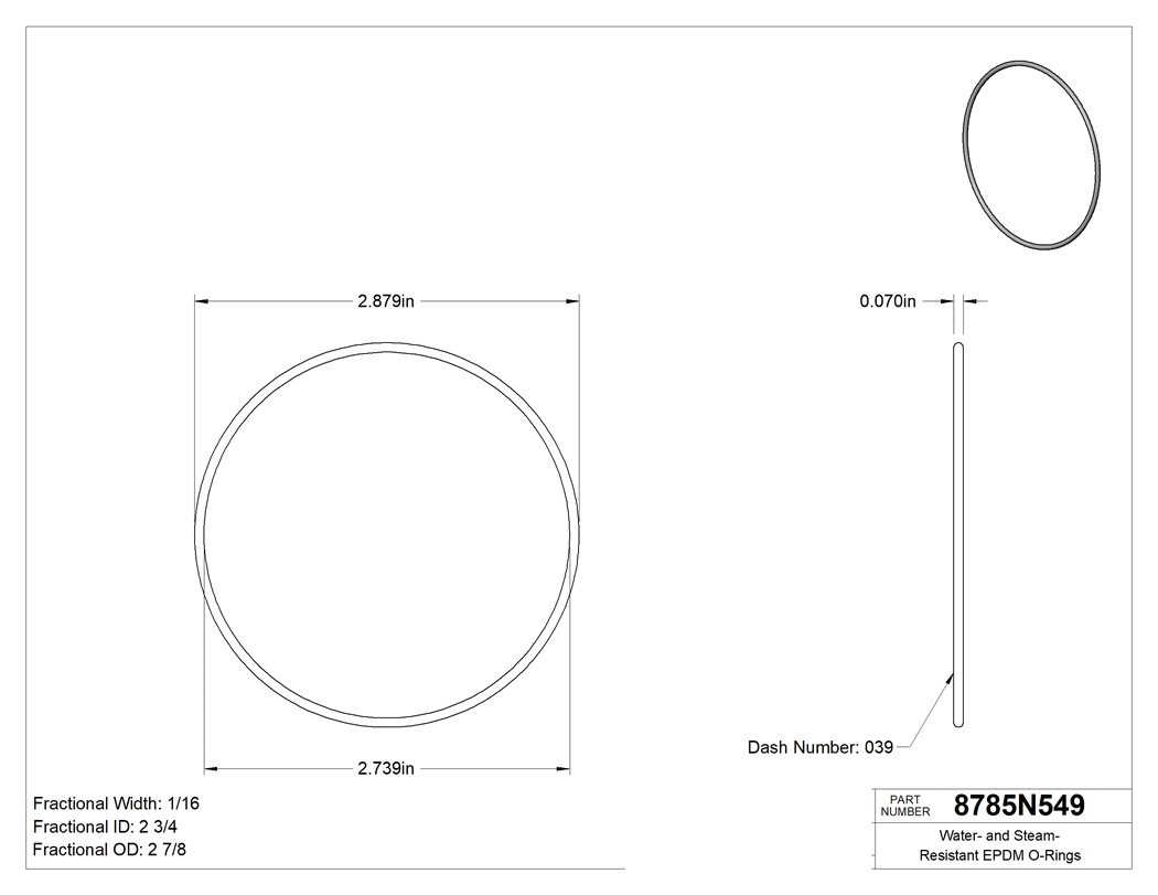 Technical drawing - 8785N549